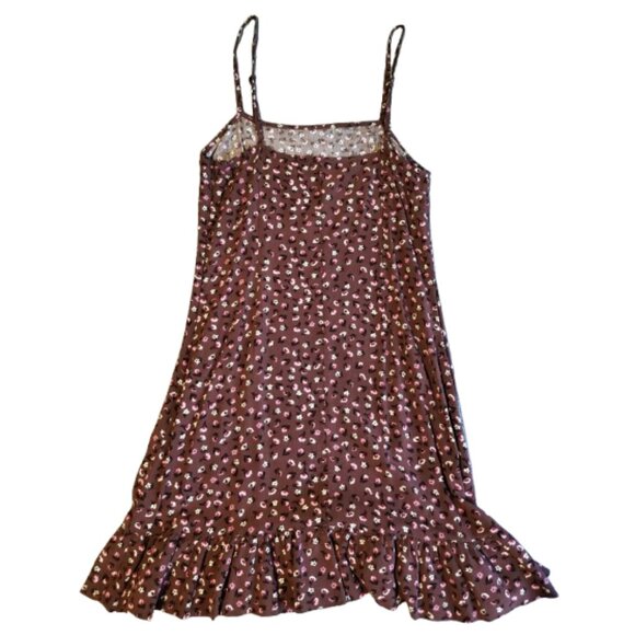 🤎 Garage Mauve Brown Floral Slip Dress 🤎 - Picture 2 of 5
